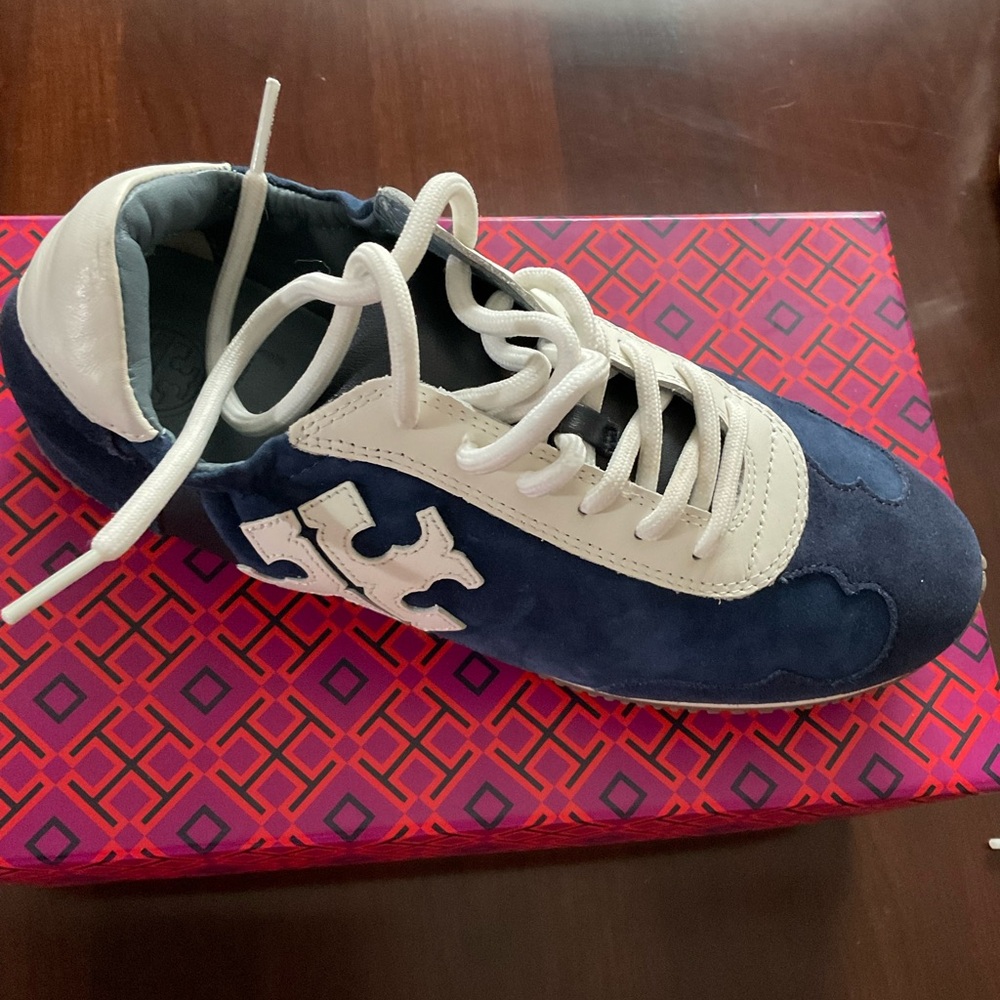 Tory Sport Navy and White Sneakers